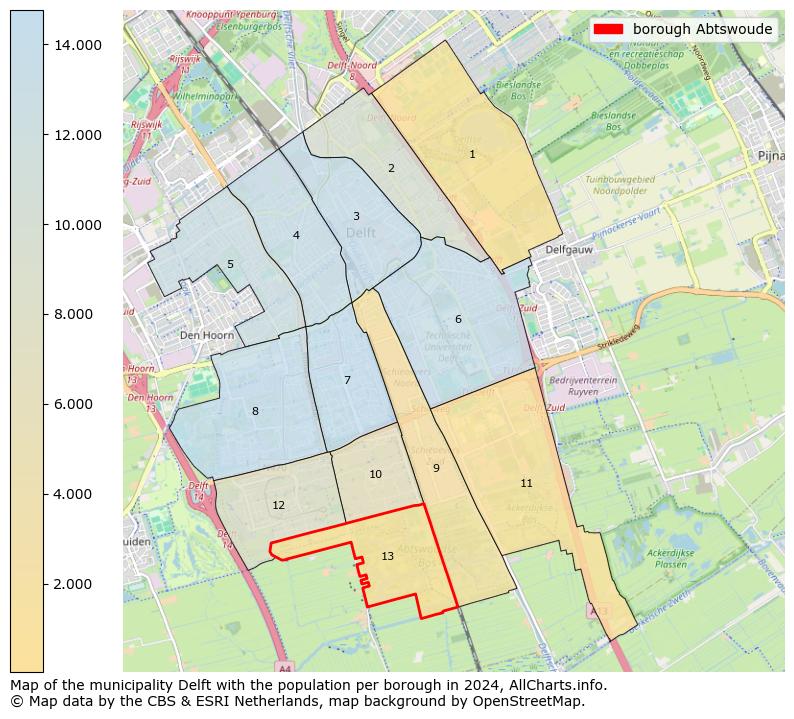 Image of the borough Abtswoude at the map. This image is used as introduction to this page. This page shows a lot of information about the population in the borough Abtswoude (such as the distribution by age groups of the residents, the composition of households, whether inhabitants are natives or Dutch with an immigration background, data about the houses (numbers, types, price development, use, type of property, ...) and more (car ownership, energy consumption, ...) based on open data from the Dutch Central Bureau of Statistics and various other sources!