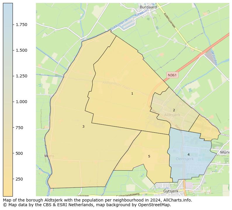 Image of the borough Aldtsjerk at the map. This image is used as introduction to this page. This page shows a lot of information about the population in the borough Aldtsjerk (such as the distribution by age groups of the residents, the composition of households, whether inhabitants are natives or Dutch with an immigration background, data about the houses (numbers, types, price development, use, type of property, ...) and more (car ownership, energy consumption, ...) based on open data from the Dutch Central Bureau of Statistics and various other sources!