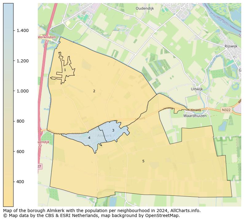 Image of the borough Almkerk at the map. This image is used as introduction to this page. This page shows a lot of information about the population in the borough Almkerk (such as the distribution by age groups of the residents, the composition of households, whether inhabitants are natives or Dutch with an immigration background, data about the houses (numbers, types, price development, use, type of property, ...) and more (car ownership, energy consumption, ...) based on open data from the Dutch Central Bureau of Statistics and various other sources!