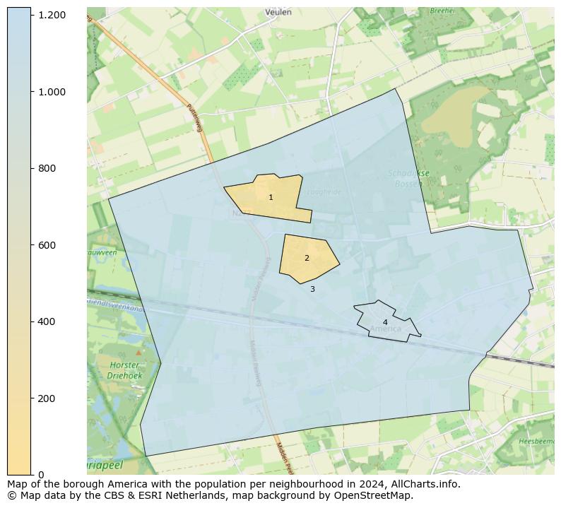 Image of the borough America at the map. This image is used as introduction to this page. This page shows a lot of information about the population in the borough America (such as the distribution by age groups of the residents, the composition of households, whether inhabitants are natives or Dutch with an immigration background, data about the houses (numbers, types, price development, use, type of property, ...) and more (car ownership, energy consumption, ...) based on open data from the Dutch Central Bureau of Statistics and various other sources!