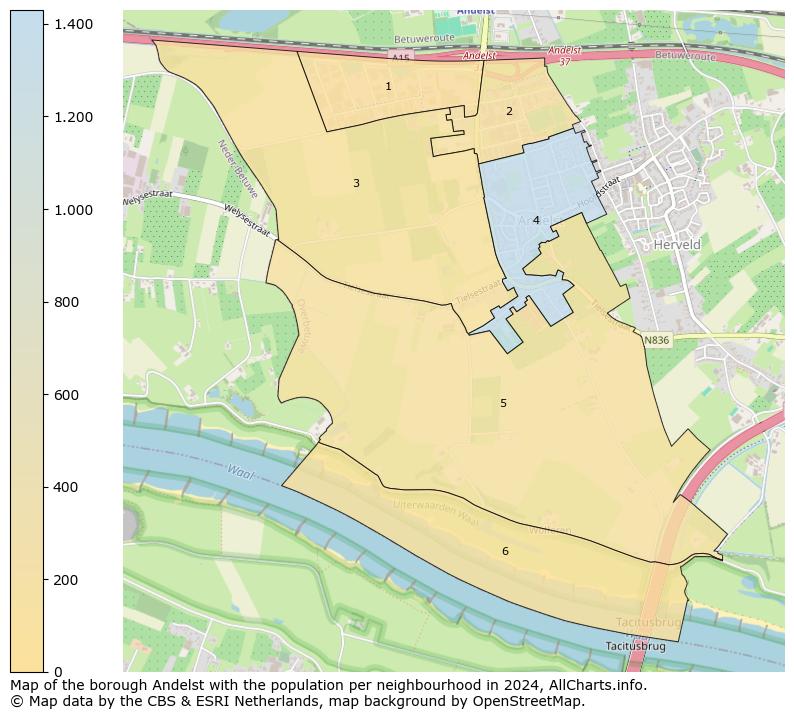 Image of the borough Andelst at the map. This image is used as introduction to this page. This page shows a lot of information about the population in the borough Andelst (such as the distribution by age groups of the residents, the composition of households, whether inhabitants are natives or Dutch with an immigration background, data about the houses (numbers, types, price development, use, type of property, ...) and more (car ownership, energy consumption, ...) based on open data from the Dutch Central Bureau of Statistics and various other sources!