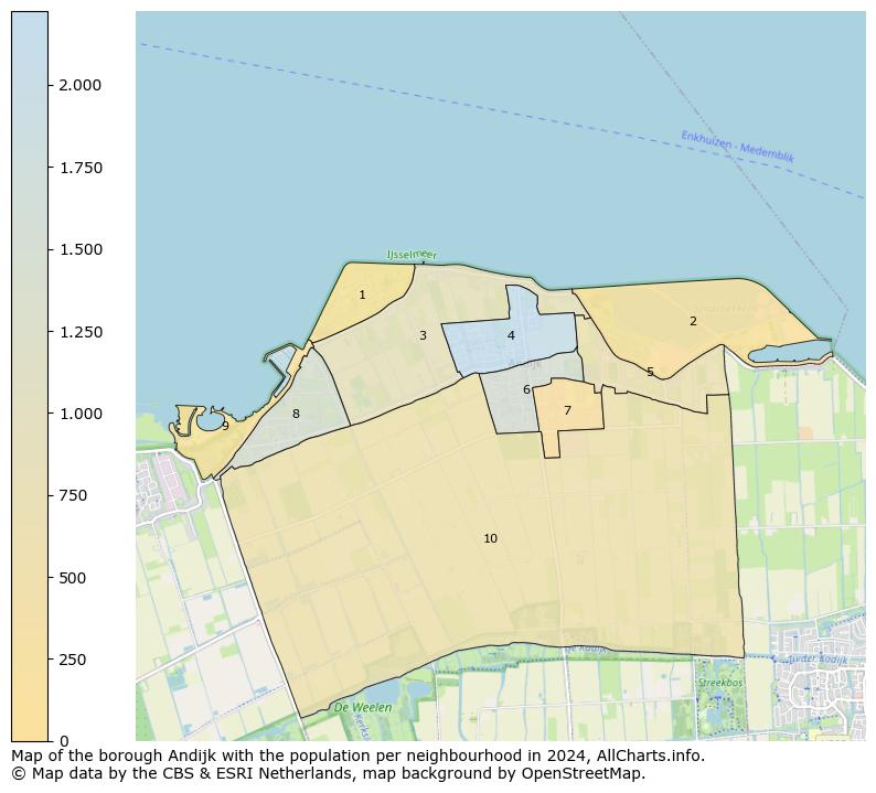 Image of the borough Andijk at the map. This image is used as introduction to this page. This page shows a lot of information about the population in the borough Andijk (such as the distribution by age groups of the residents, the composition of households, whether inhabitants are natives or Dutch with an immigration background, data about the houses (numbers, types, price development, use, type of property, ...) and more (car ownership, energy consumption, ...) based on open data from the Dutch Central Bureau of Statistics and various other sources!