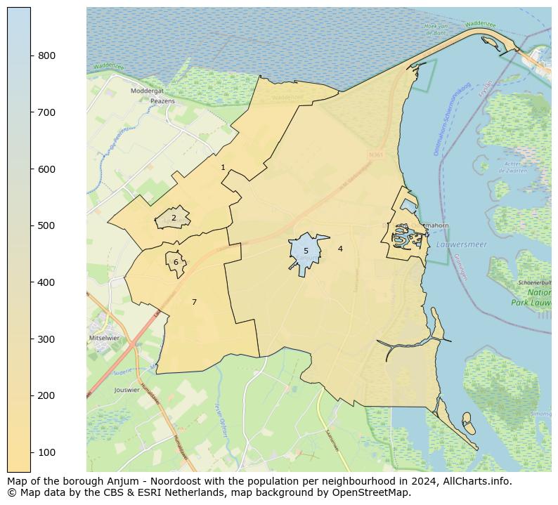 Image of the borough Anjum - Noordoost at the map. This image is used as introduction to this page. This page shows a lot of information about the population in the borough Anjum - Noordoost (such as the distribution by age groups of the residents, the composition of households, whether inhabitants are natives or Dutch with an immigration background, data about the houses (numbers, types, price development, use, type of property, ...) and more (car ownership, energy consumption, ...) based on open data from the Dutch Central Bureau of Statistics and various other sources!