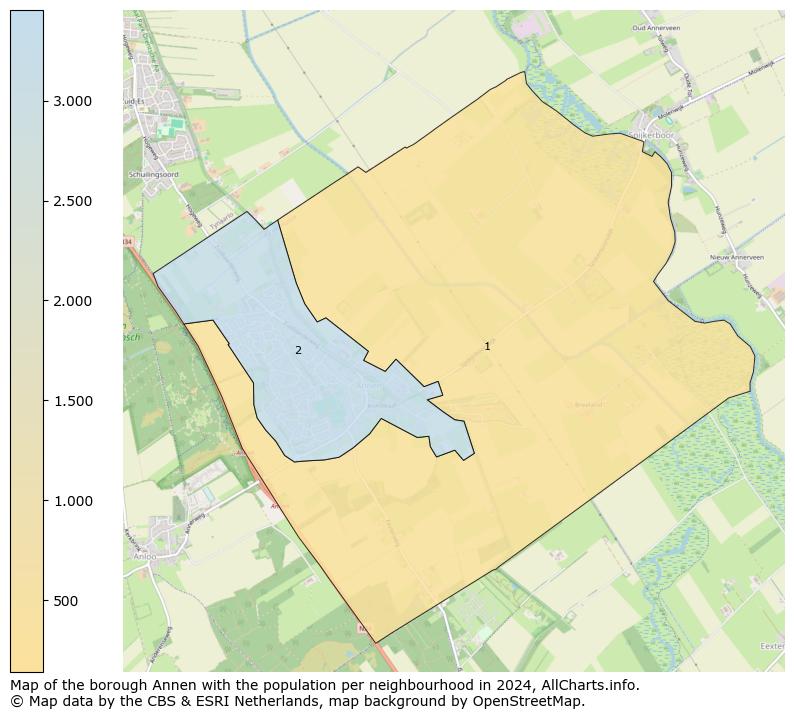 Image of the borough Annen at the map. This image is used as introduction to this page. This page shows a lot of information about the population in the borough Annen (such as the distribution by age groups of the residents, the composition of households, whether inhabitants are natives or Dutch with an immigration background, data about the houses (numbers, types, price development, use, type of property, ...) and more (car ownership, energy consumption, ...) based on open data from the Dutch Central Bureau of Statistics and various other sources!