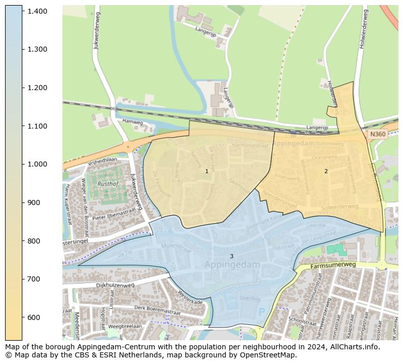 Image of the borough Appingedam-Centrum at the map. This image is used as introduction to this page. This page shows a lot of information about the population in the borough Appingedam-Centrum (such as the distribution by age groups of the residents, the composition of households, whether inhabitants are natives or Dutch with an immigration background, data about the houses (numbers, types, price development, use, type of property, ...) and more (car ownership, energy consumption, ...) based on open data from the Dutch Central Bureau of Statistics and various other sources!