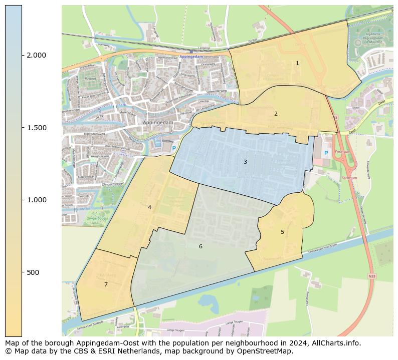 Image of the borough Appingedam-Oost at the map. This image is used as introduction to this page. This page shows a lot of information about the population in the borough Appingedam-Oost (such as the distribution by age groups of the residents, the composition of households, whether inhabitants are natives or Dutch with an immigration background, data about the houses (numbers, types, price development, use, type of property, ...) and more (car ownership, energy consumption, ...) based on open data from the Dutch Central Bureau of Statistics and various other sources!