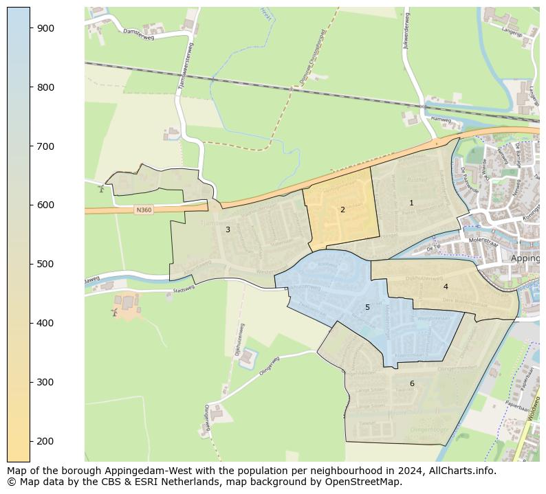 Image of the borough Appingedam-West at the map. This image is used as introduction to this page. This page shows a lot of information about the population in the borough Appingedam-West (such as the distribution by age groups of the residents, the composition of households, whether inhabitants are natives or Dutch with an immigration background, data about the houses (numbers, types, price development, use, type of property, ...) and more (car ownership, energy consumption, ...) based on open data from the Dutch Central Bureau of Statistics and various other sources!