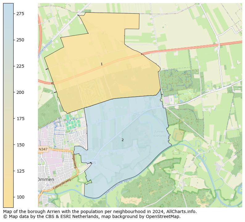 Image of the borough Arrien at the map. This image is used as introduction to this page. This page shows a lot of information about the population in the borough Arrien (such as the distribution by age groups of the residents, the composition of households, whether inhabitants are natives or Dutch with an immigration background, data about the houses (numbers, types, price development, use, type of property, ...) and more (car ownership, energy consumption, ...) based on open data from the Dutch Central Bureau of Statistics and various other sources!