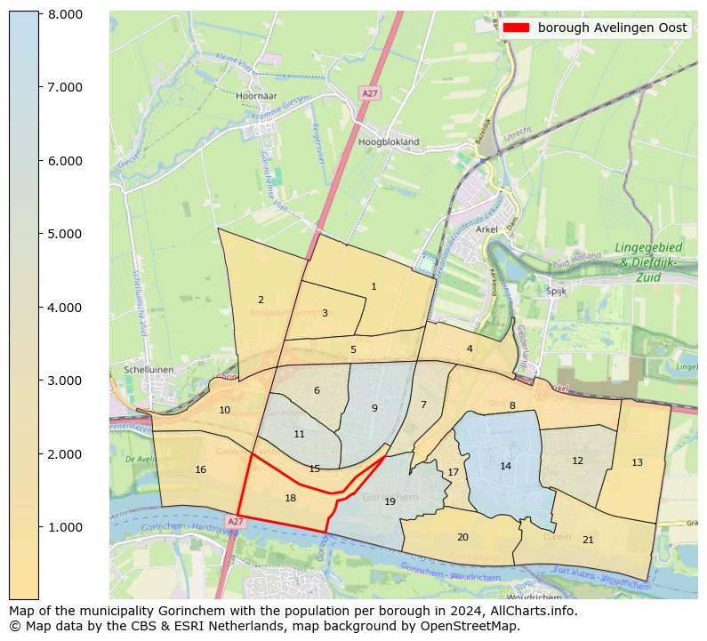 Image of the borough Avelingen Oost at the map. This image is used as introduction to this page. This page shows a lot of information about the population in the borough Avelingen Oost (such as the distribution by age groups of the residents, the composition of households, whether inhabitants are natives or Dutch with an immigration background, data about the houses (numbers, types, price development, use, type of property, ...) and more (car ownership, energy consumption, ...) based on open data from the Dutch Central Bureau of Statistics and various other sources!