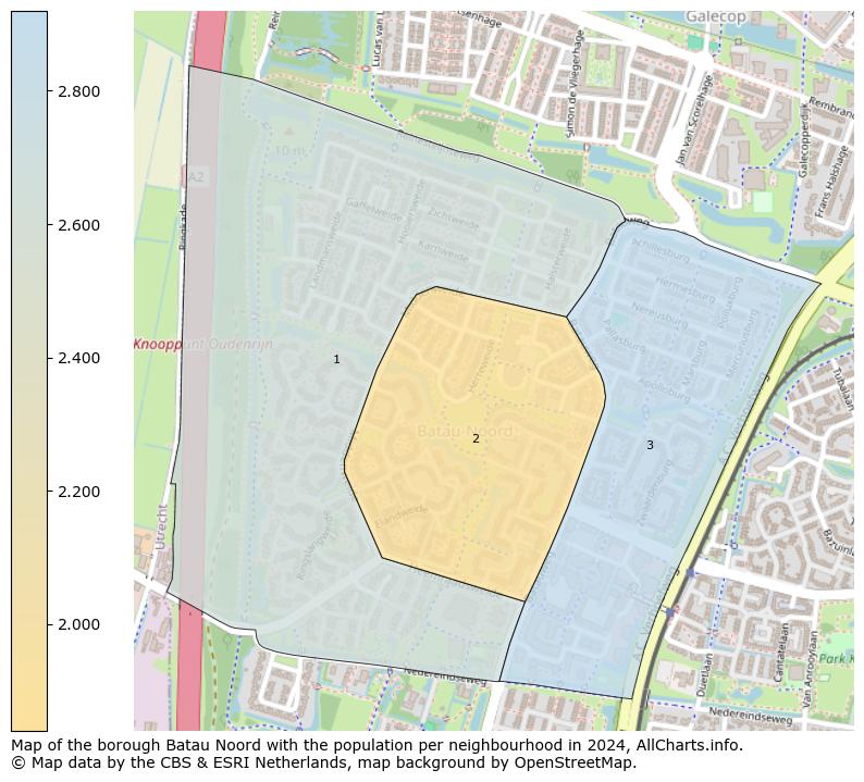 Image of the borough Batau Noord at the map. This image is used as introduction to this page. This page shows a lot of information about the population in the borough Batau Noord (such as the distribution by age groups of the residents, the composition of households, whether inhabitants are natives or Dutch with an immigration background, data about the houses (numbers, types, price development, use, type of property, ...) and more (car ownership, energy consumption, ...) based on open data from the Dutch Central Bureau of Statistics and various other sources!