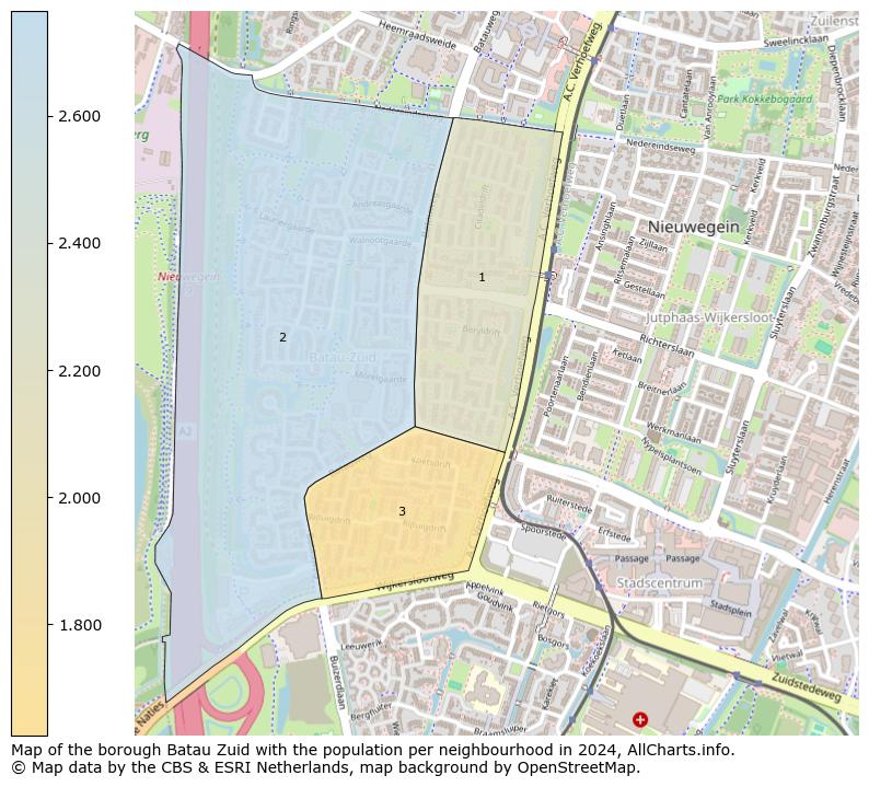 Image of the borough Batau Zuid at the map. This image is used as introduction to this page. This page shows a lot of information about the population in the borough Batau Zuid (such as the distribution by age groups of the residents, the composition of households, whether inhabitants are natives or Dutch with an immigration background, data about the houses (numbers, types, price development, use, type of property, ...) and more (car ownership, energy consumption, ...) based on open data from the Dutch Central Bureau of Statistics and various other sources!