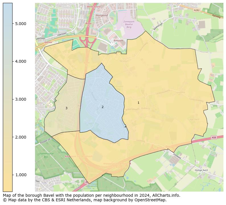 Image of the borough Bavel at the map. This image is used as introduction to this page. This page shows a lot of information about the population in the borough Bavel (such as the distribution by age groups of the residents, the composition of households, whether inhabitants are natives or Dutch with an immigration background, data about the houses (numbers, types, price development, use, type of property, ...) and more (car ownership, energy consumption, ...) based on open data from the Dutch Central Bureau of Statistics and various other sources!