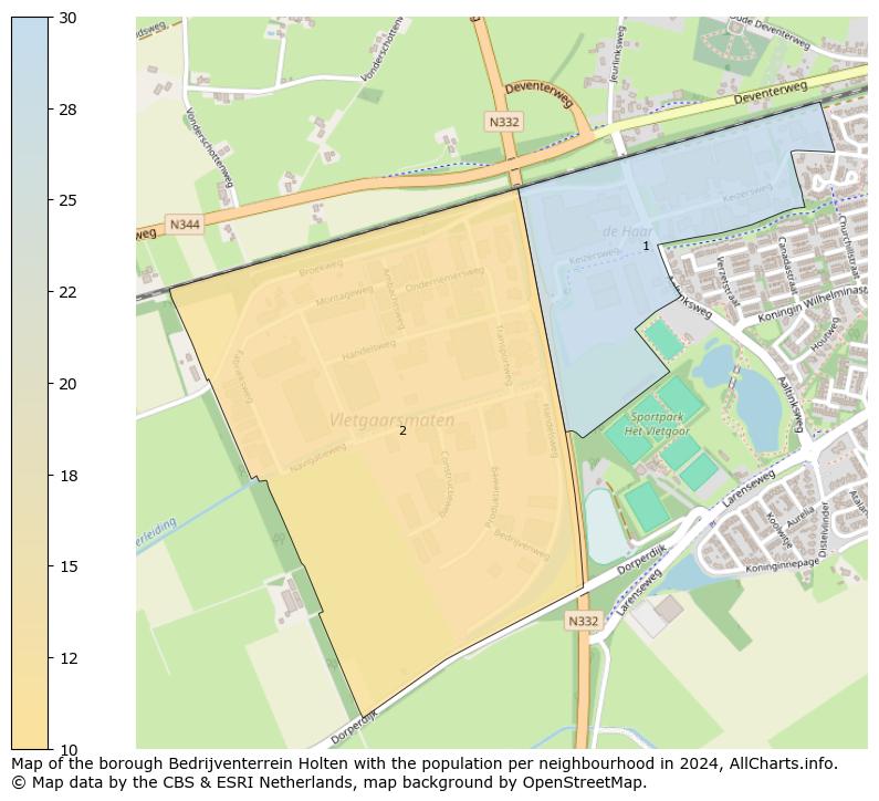 Image of the borough Bedrijventerrein Holten at the map. This image is used as introduction to this page. This page shows a lot of information about the population in the borough Bedrijventerrein Holten (such as the distribution by age groups of the residents, the composition of households, whether inhabitants are natives or Dutch with an immigration background, data about the houses (numbers, types, price development, use, type of property, ...) and more (car ownership, energy consumption, ...) based on open data from the Dutch Central Bureau of Statistics and various other sources!