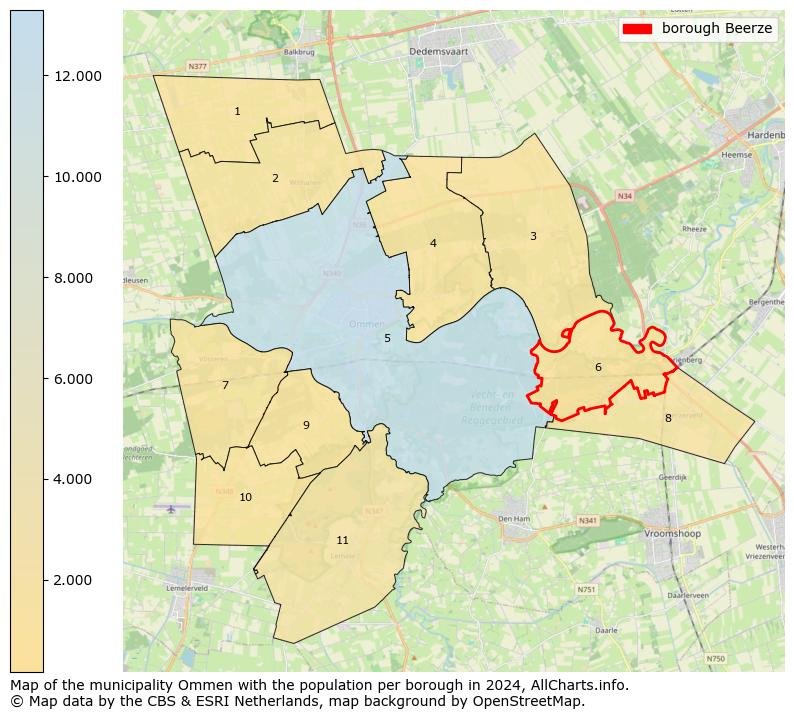 Image of the borough Beerze at the map. This image is used as introduction to this page. This page shows a lot of information about the population in the borough Beerze (such as the distribution by age groups of the residents, the composition of households, whether inhabitants are natives or Dutch with an immigration background, data about the houses (numbers, types, price development, use, type of property, ...) and more (car ownership, energy consumption, ...) based on open data from the Dutch Central Bureau of Statistics and various other sources!