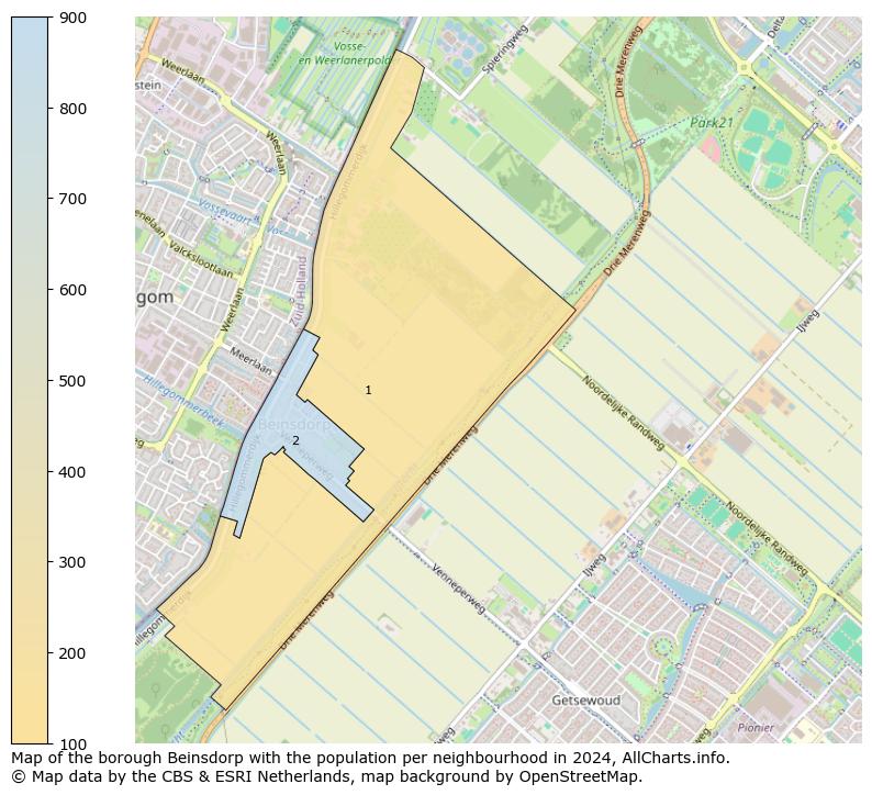 Image of the borough Beinsdorp at the map. This image is used as introduction to this page. This page shows a lot of information about the population in the borough Beinsdorp (such as the distribution by age groups of the residents, the composition of households, whether inhabitants are natives or Dutch with an immigration background, data about the houses (numbers, types, price development, use, type of property, ...) and more (car ownership, energy consumption, ...) based on open data from the Dutch Central Bureau of Statistics and various other sources!