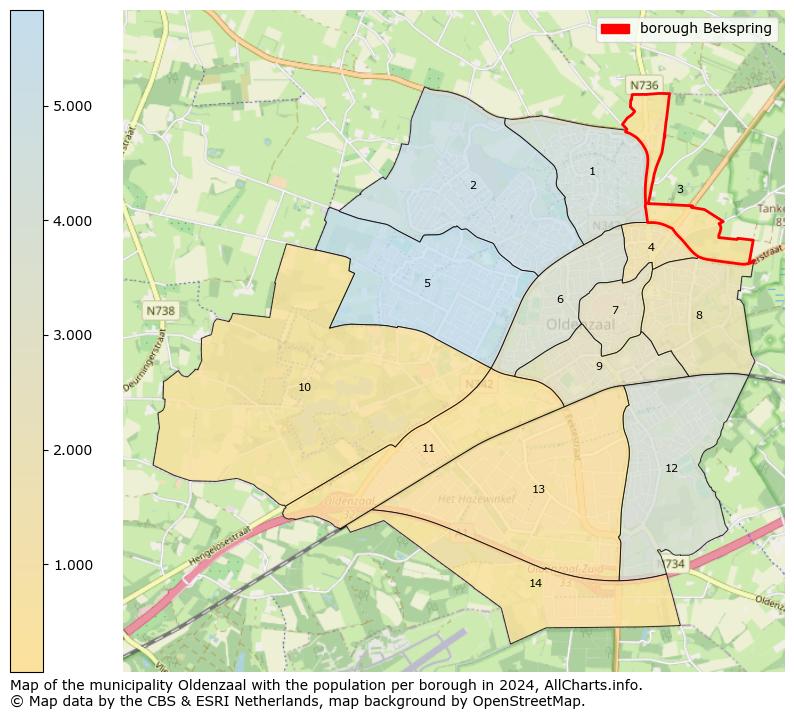 Image of the borough Bekspring at the map. This image is used as introduction to this page. This page shows a lot of information about the population in the borough Bekspring (such as the distribution by age groups of the residents, the composition of households, whether inhabitants are natives or Dutch with an immigration background, data about the houses (numbers, types, price development, use, type of property, ...) and more (car ownership, energy consumption, ...) based on open data from the Dutch Central Bureau of Statistics and various other sources!