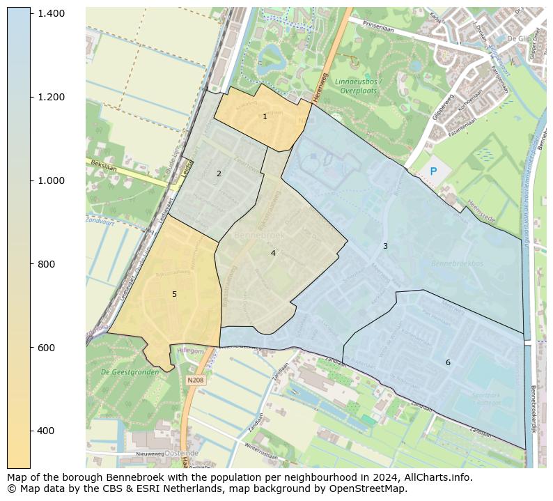 Image of the borough Bennebroek at the map. This image is used as introduction to this page. This page shows a lot of information about the population in the borough Bennebroek (such as the distribution by age groups of the residents, the composition of households, whether inhabitants are natives or Dutch with an immigration background, data about the houses (numbers, types, price development, use, type of property, ...) and more (car ownership, energy consumption, ...) based on open data from the Dutch Central Bureau of Statistics and various other sources!