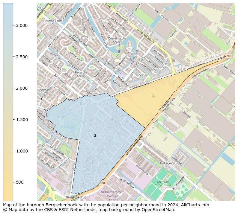 Image of the borough Bergschenhoek at the map. This image is used as introduction to this page. This page shows a lot of information about the population in the borough Bergschenhoek (such as the distribution by age groups of the residents, the composition of households, whether inhabitants are natives or Dutch with an immigration background, data about the houses (numbers, types, price development, use, type of property, ...) and more (car ownership, energy consumption, ...) based on open data from the Dutch Central Bureau of Statistics and various other sources!