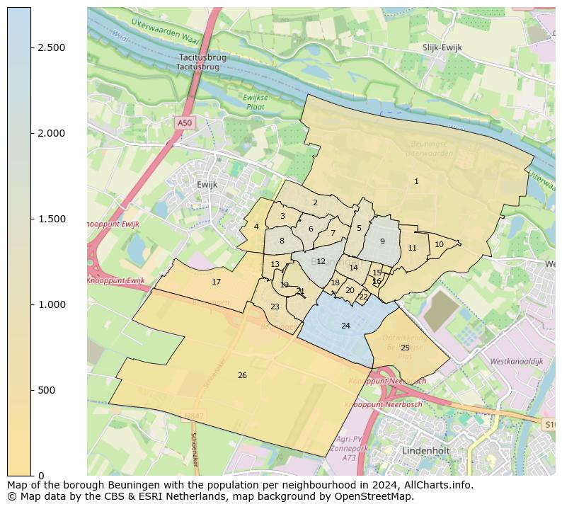 Image of the borough Beuningen at the map. This image is used as introduction to this page. This page shows a lot of information about the population in the borough Beuningen (such as the distribution by age groups of the residents, the composition of households, whether inhabitants are natives or Dutch with an immigration background, data about the houses (numbers, types, price development, use, type of property, ...) and more (car ownership, energy consumption, ...) based on open data from the Dutch Central Bureau of Statistics and various other sources!