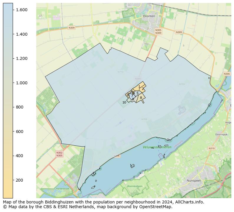 Image of the borough Biddinghuizen at the map. This image is used as introduction to this page. This page shows a lot of information about the population in the borough Biddinghuizen (such as the distribution by age groups of the residents, the composition of households, whether inhabitants are natives or Dutch with an immigration background, data about the houses (numbers, types, price development, use, type of property, ...) and more (car ownership, energy consumption, ...) based on open data from the Dutch Central Bureau of Statistics and various other sources!