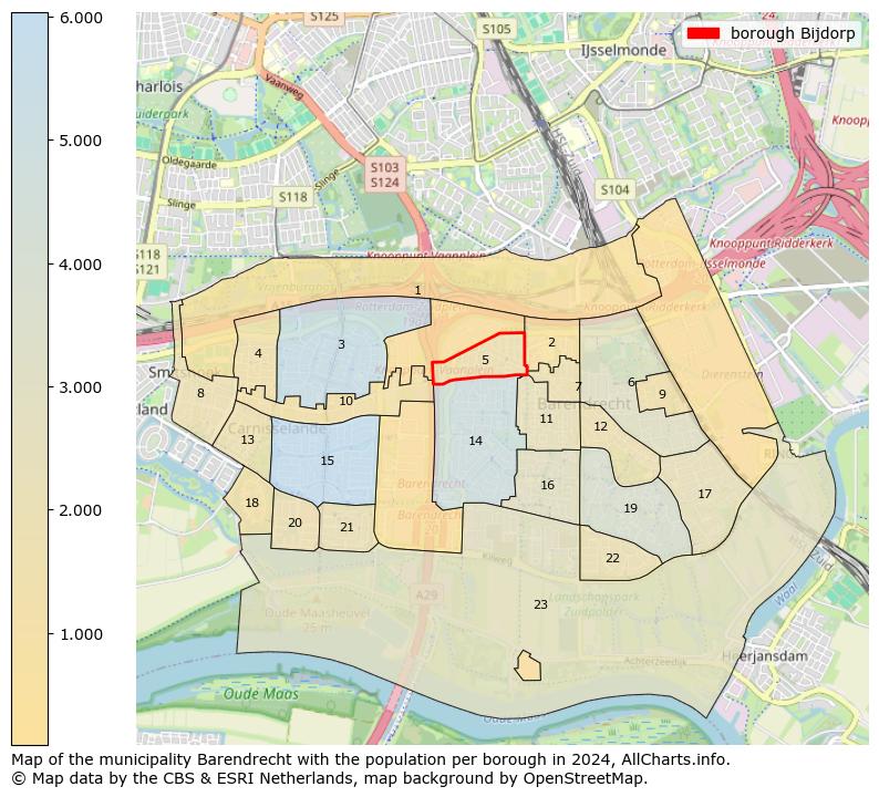 Image of the borough Bijdorp at the map. This image is used as introduction to this page. This page shows a lot of information about the population in the borough Bijdorp (such as the distribution by age groups of the residents, the composition of households, whether inhabitants are natives or Dutch with an immigration background, data about the houses (numbers, types, price development, use, type of property, ...) and more (car ownership, energy consumption, ...) based on open data from the Dutch Central Bureau of Statistics and various other sources!