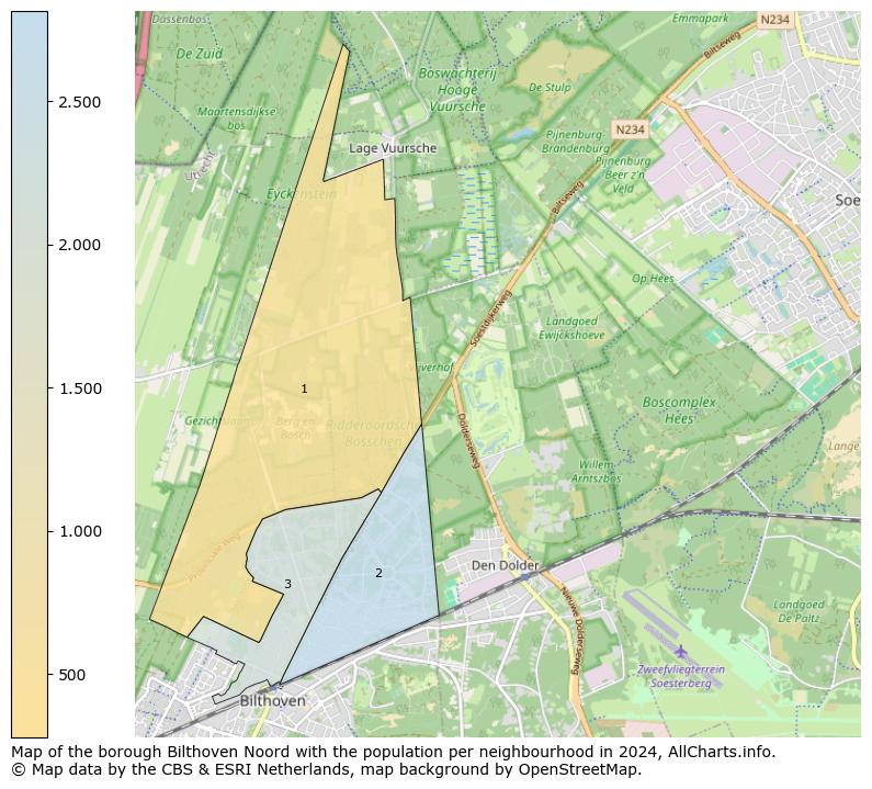 Image of the borough Bilthoven Noord at the map. This image is used as introduction to this page. This page shows a lot of information about the population in the borough Bilthoven Noord (such as the distribution by age groups of the residents, the composition of households, whether inhabitants are natives or Dutch with an immigration background, data about the houses (numbers, types, price development, use, type of property, ...) and more (car ownership, energy consumption, ...) based on open data from the Dutch Central Bureau of Statistics and various other sources!