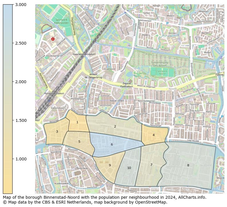 Image of the borough Binnenstad-Noord at the map. This image is used as introduction to this page. This page shows a lot of information about the population in the borough Binnenstad-Noord (such as the distribution by age groups of the residents, the composition of households, whether inhabitants are natives or Dutch with an immigration background, data about the houses (numbers, types, price development, use, type of property, ...) and more (car ownership, energy consumption, ...) based on open data from the Dutch Central Bureau of Statistics and various other sources!