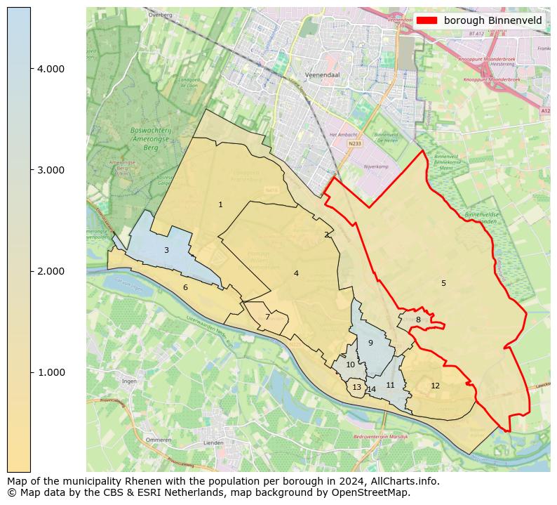 Image of the borough Binnenveld at the map. This image is used as introduction to this page. This page shows a lot of information about the population in the borough Binnenveld (such as the distribution by age groups of the residents, the composition of households, whether inhabitants are natives or Dutch with an immigration background, data about the houses (numbers, types, price development, use, type of property, ...) and more (car ownership, energy consumption, ...) based on open data from the Dutch Central Bureau of Statistics and various other sources!