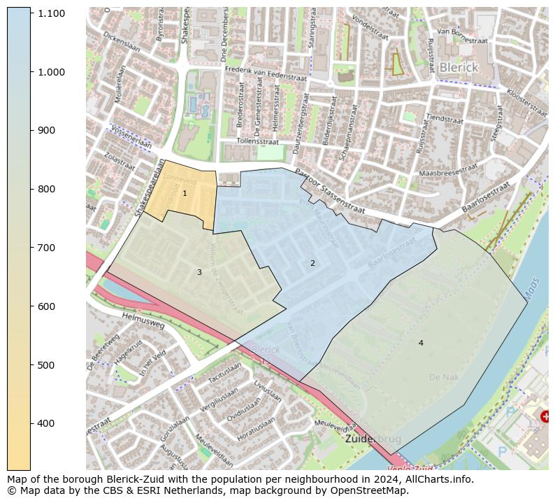 Image of the borough Blerick-Zuid at the map. This image is used as introduction to this page. This page shows a lot of information about the population in the borough Blerick-Zuid (such as the distribution by age groups of the residents, the composition of households, whether inhabitants are natives or Dutch with an immigration background, data about the houses (numbers, types, price development, use, type of property, ...) and more (car ownership, energy consumption, ...) based on open data from the Dutch Central Bureau of Statistics and various other sources!