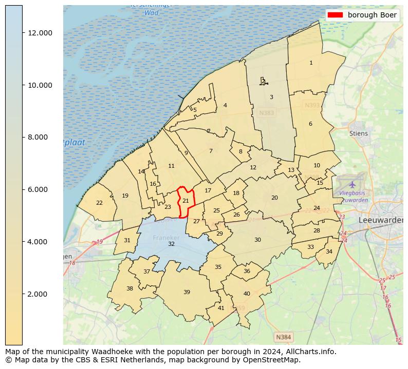 Image of the borough Boer at the map. This image is used as introduction to this page. This page shows a lot of information about the population in the borough Boer (such as the distribution by age groups of the residents, the composition of households, whether inhabitants are natives or Dutch with an immigration background, data about the houses (numbers, types, price development, use, type of property, ...) and more (car ownership, energy consumption, ...) based on open data from the Dutch Central Bureau of Statistics and various other sources!