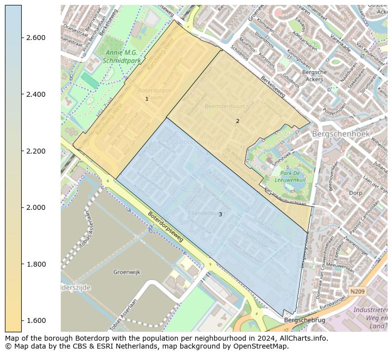 Image of the borough Boterdorp at the map. This image is used as introduction to this page. This page shows a lot of information about the population in the borough Boterdorp (such as the distribution by age groups of the residents, the composition of households, whether inhabitants are natives or Dutch with an immigration background, data about the houses (numbers, types, price development, use, type of property, ...) and more (car ownership, energy consumption, ...) based on open data from the Dutch Central Bureau of Statistics and various other sources!