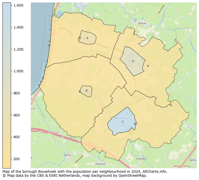 Image of the borough Bouwhoek at the map. This image is used as introduction to this page. This page shows a lot of information about the population in the borough Bouwhoek (such as the distribution by age groups of the residents, the composition of households, whether inhabitants are natives or Dutch with an immigration background, data about the houses (numbers, types, price development, use, type of property, ...) and more (car ownership, energy consumption, ...) based on open data from the Dutch Central Bureau of Statistics and various other sources!