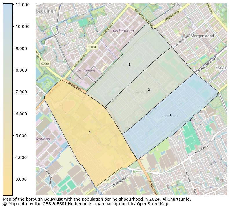 Image of the borough Bouwlust at the map. This image is used as introduction to this page. This page shows a lot of information about the population in the borough Bouwlust (such as the distribution by age groups of the residents, the composition of households, whether inhabitants are natives or Dutch with an immigration background, data about the houses (numbers, types, price development, use, type of property, ...) and more (car ownership, energy consumption, ...) based on open data from the Dutch Central Bureau of Statistics and various other sources!