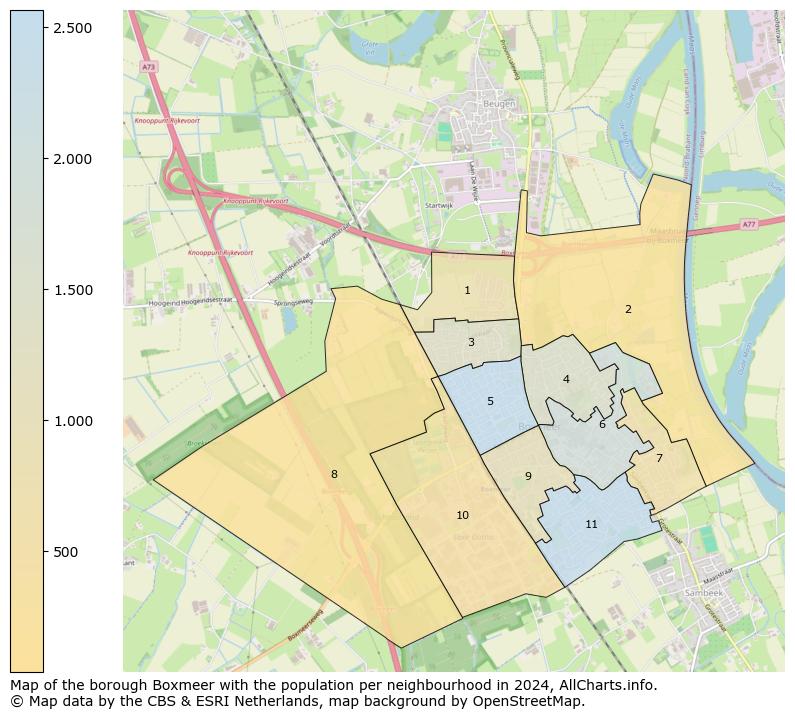 Image of the borough Boxmeer at the map. This image is used as introduction to this page. This page shows a lot of information about the population in the borough Boxmeer (such as the distribution by age groups of the residents, the composition of households, whether inhabitants are natives or Dutch with an immigration background, data about the houses (numbers, types, price development, use, type of property, ...) and more (car ownership, energy consumption, ...) based on open data from the Dutch Central Bureau of Statistics and various other sources!