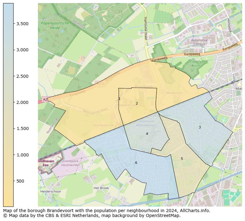 Image of the borough Brandevoort at the map. This image is used as introduction to this page. This page shows a lot of information about the population in the borough Brandevoort (such as the distribution by age groups of the residents, the composition of households, whether inhabitants are natives or Dutch with an immigration background, data about the houses (numbers, types, price development, use, type of property, ...) and more (car ownership, energy consumption, ...) based on open data from the Dutch Central Bureau of Statistics and various other sources!