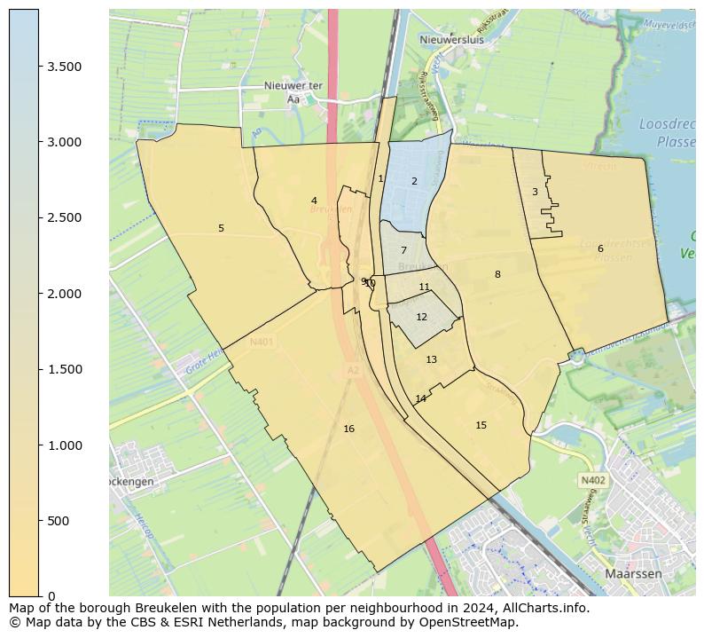 Image of the borough Breukelen at the map. This image is used as introduction to this page. This page shows a lot of information about the population in the borough Breukelen (such as the distribution by age groups of the residents, the composition of households, whether inhabitants are natives or Dutch with an immigration background, data about the houses (numbers, types, price development, use, type of property, ...) and more (car ownership, energy consumption, ...) based on open data from the Dutch Central Bureau of Statistics and various other sources!