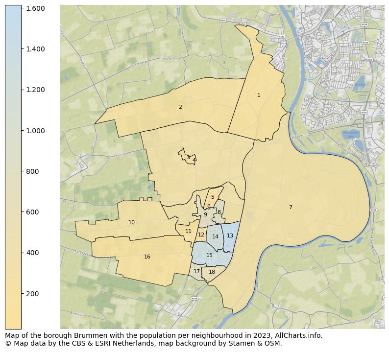 Map of the borough Brummen with the population per neighbourhood in 2022. This page shows a lot of information about residents (such as the distribution by age groups, family composition, gender, native or Dutch with an immigration background, ...), homes (numbers, types, price development, use, type of property, ...) and more (car ownership, energy consumption, ...) based on open data from the Dutch Central Bureau of Statistics and various other sources!