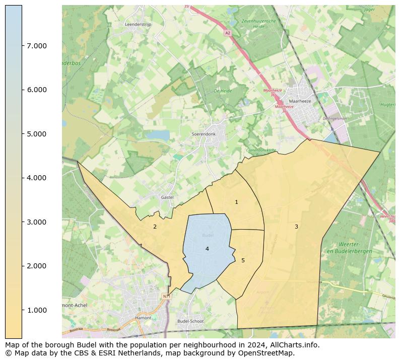 Image of the borough Budel at the map. This image is used as introduction to this page. This page shows a lot of information about the population in the borough Budel (such as the distribution by age groups of the residents, the composition of households, whether inhabitants are natives or Dutch with an immigration background, data about the houses (numbers, types, price development, use, type of property, ...) and more (car ownership, energy consumption, ...) based on open data from the Dutch Central Bureau of Statistics and various other sources!