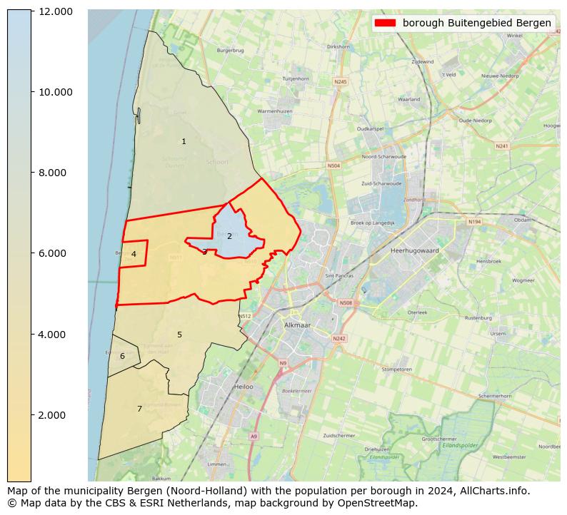 Image of the borough Buitengebied Bergen at the map. This image is used as introduction to this page. This page shows a lot of information about the population in the borough Buitengebied Bergen (such as the distribution by age groups of the residents, the composition of households, whether inhabitants are natives or Dutch with an immigration background, data about the houses (numbers, types, price development, use, type of property, ...) and more (car ownership, energy consumption, ...) based on open data from the Dutch Central Bureau of Statistics and various other sources!