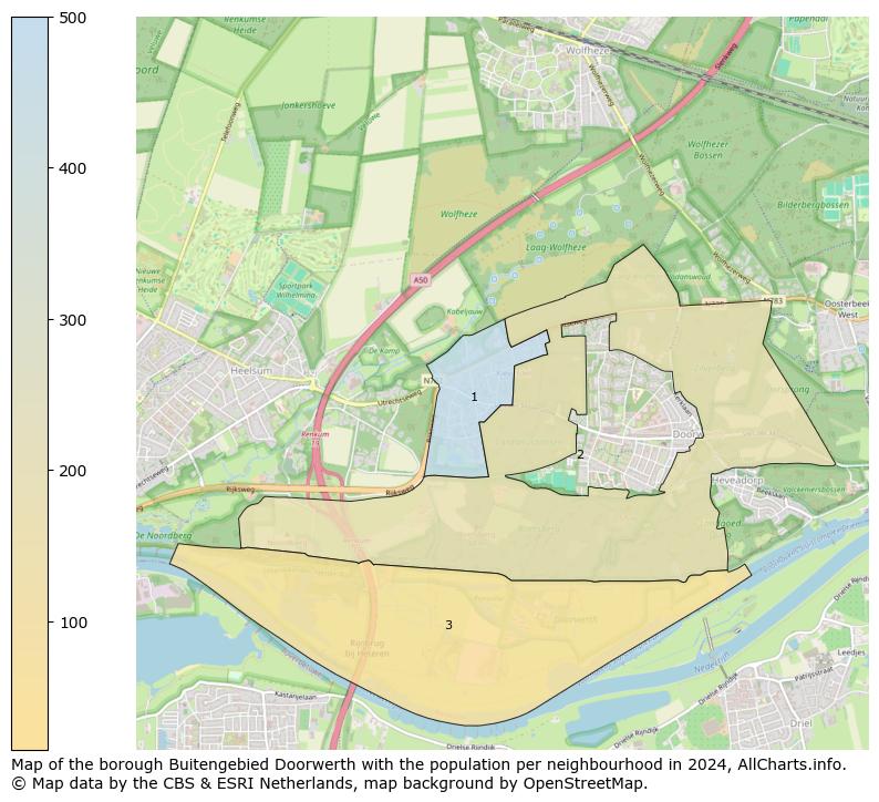 Image of the borough Buitengebied Doorwerth at the map. This image is used as introduction to this page. This page shows a lot of information about the population in the borough Buitengebied Doorwerth (such as the distribution by age groups of the residents, the composition of households, whether inhabitants are natives or Dutch with an immigration background, data about the houses (numbers, types, price development, use, type of property, ...) and more (car ownership, energy consumption, ...) based on open data from the Dutch Central Bureau of Statistics and various other sources!