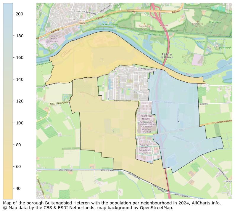 Image of the borough Buitengebied Heteren at the map. This image is used as introduction to this page. This page shows a lot of information about the population in the borough Buitengebied Heteren (such as the distribution by age groups of the residents, the composition of households, whether inhabitants are natives or Dutch with an immigration background, data about the houses (numbers, types, price development, use, type of property, ...) and more (car ownership, energy consumption, ...) based on open data from the Dutch Central Bureau of Statistics and various other sources!