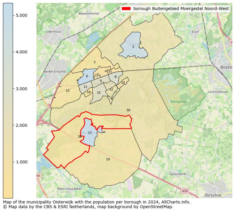 Image of the borough Buitengebied Moergestel Noord-West at the map. This image is used as introduction to this page. This page shows a lot of information about the population in the borough Buitengebied Moergestel Noord-West (such as the distribution by age groups of the residents, the composition of households, whether inhabitants are natives or Dutch with an immigration background, data about the houses (numbers, types, price development, use, type of property, ...) and more (car ownership, energy consumption, ...) based on open data from the Dutch Central Bureau of Statistics and various other sources!