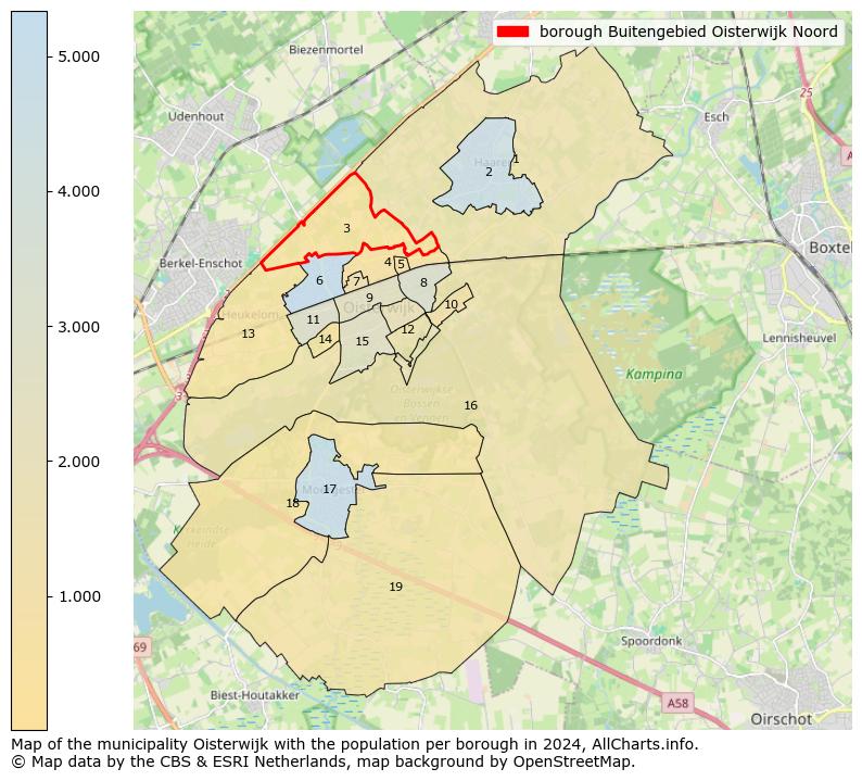 Image of the borough Buitengebied Oisterwijk Noord at the map. This image is used as introduction to this page. This page shows a lot of information about the population in the borough Buitengebied Oisterwijk Noord (such as the distribution by age groups of the residents, the composition of households, whether inhabitants are natives or Dutch with an immigration background, data about the houses (numbers, types, price development, use, type of property, ...) and more (car ownership, energy consumption, ...) based on open data from the Dutch Central Bureau of Statistics and various other sources!