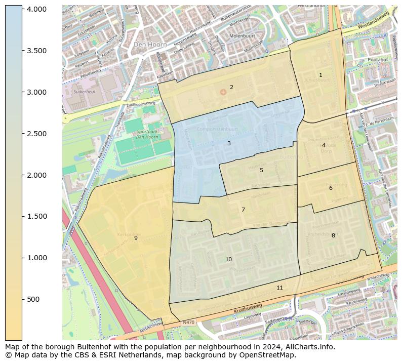 Image of the borough Buitenhof at the map. This image is used as introduction to this page. This page shows a lot of information about the population in the borough Buitenhof (such as the distribution by age groups of the residents, the composition of households, whether inhabitants are natives or Dutch with an immigration background, data about the houses (numbers, types, price development, use, type of property, ...) and more (car ownership, energy consumption, ...) based on open data from the Dutch Central Bureau of Statistics and various other sources!