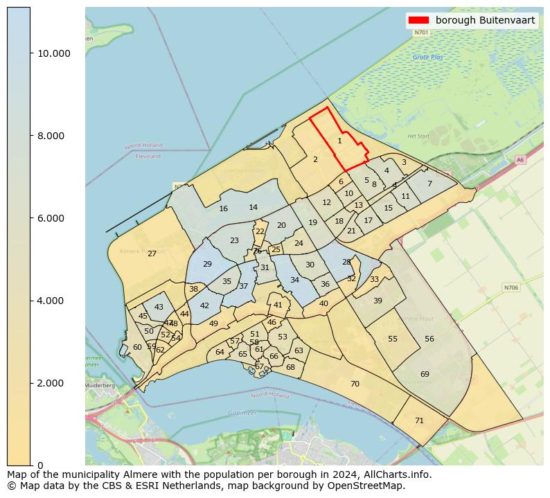 Image of the borough Buitenvaart at the map. This image is used as introduction to this page. This page shows a lot of information about the population in the borough Buitenvaart (such as the distribution by age groups of the residents, the composition of households, whether inhabitants are natives or Dutch with an immigration background, data about the houses (numbers, types, price development, use, type of property, ...) and more (car ownership, energy consumption, ...) based on open data from the Dutch Central Bureau of Statistics and various other sources!