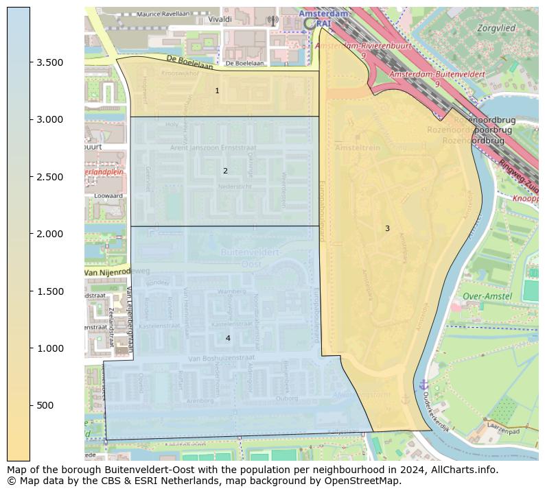 Image of the borough Buitenveldert-Oost at the map. This image is used as introduction to this page. This page shows a lot of information about the population in the borough Buitenveldert-Oost (such as the distribution by age groups of the residents, the composition of households, whether inhabitants are natives or Dutch with an immigration background, data about the houses (numbers, types, price development, use, type of property, ...) and more (car ownership, energy consumption, ...) based on open data from the Dutch Central Bureau of Statistics and various other sources!