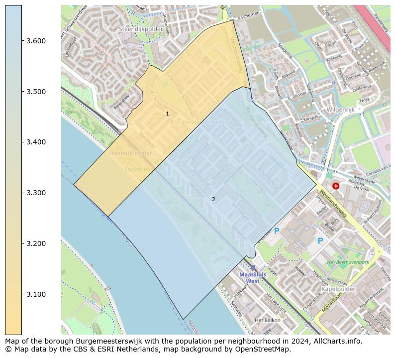 Image of the borough Burgemeesterswijk at the map. This image is used as introduction to this page. This page shows a lot of information about the population in the borough Burgemeesterswijk (such as the distribution by age groups of the residents, the composition of households, whether inhabitants are natives or Dutch with an immigration background, data about the houses (numbers, types, price development, use, type of property, ...) and more (car ownership, energy consumption, ...) based on open data from the Dutch Central Bureau of Statistics and various other sources!