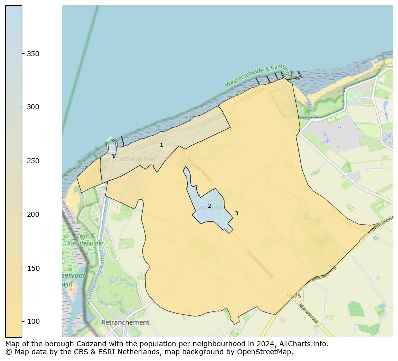 Image of the borough Cadzand at the map. This image is used as introduction to this page. This page shows a lot of information about the population in the borough Cadzand (such as the distribution by age groups of the residents, the composition of households, whether inhabitants are natives or Dutch with an immigration background, data about the houses (numbers, types, price development, use, type of property, ...) and more (car ownership, energy consumption, ...) based on open data from the Dutch Central Bureau of Statistics and various other sources!