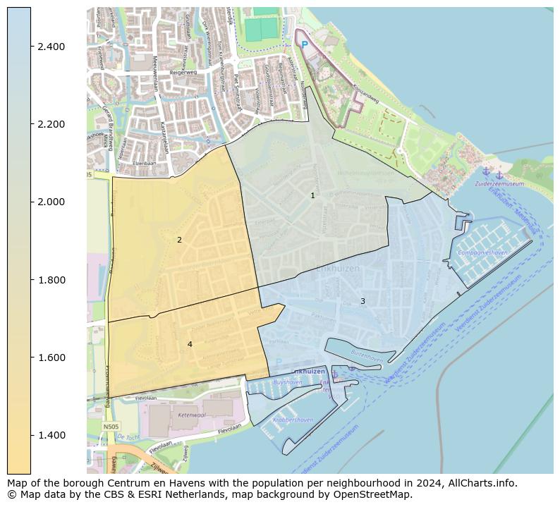 Image of the borough Centrum en Havens at the map. This image is used as introduction to this page. This page shows a lot of information about the population in the borough Centrum en Havens (such as the distribution by age groups of the residents, the composition of households, whether inhabitants are natives or Dutch with an immigration background, data about the houses (numbers, types, price development, use, type of property, ...) and more (car ownership, energy consumption, ...) based on open data from the Dutch Central Bureau of Statistics and various other sources!