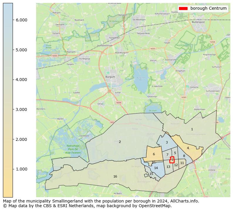 Image of the borough Centrum at the map. This image is used as introduction to this page. This page shows a lot of information about the population in the borough Centrum (such as the distribution by age groups of the residents, the composition of households, whether inhabitants are natives or Dutch with an immigration background, data about the houses (numbers, types, price development, use, type of property, ...) and more (car ownership, energy consumption, ...) based on open data from the Dutch Central Bureau of Statistics and various other sources!